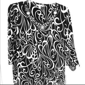 JM Collection Embellished Tunic - 2XL